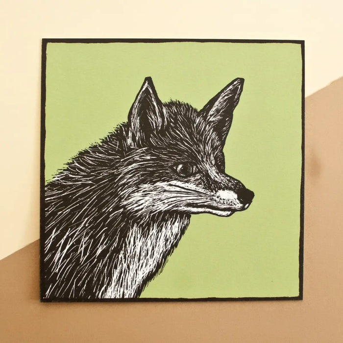 postkarte-katja-rub-format-quadratisch-motiv-Fuchs-Vorderansicht
