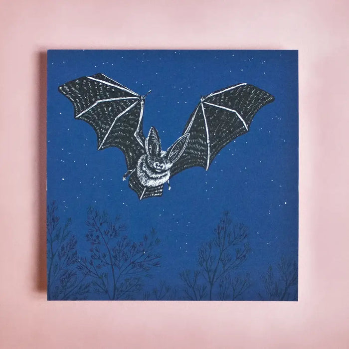 Postkarte | Katja Rub | Format: Quadratisch | Motiv: Fledermaus