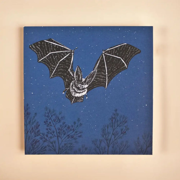Postkarte | Katja Rub | Format: Quadratisch | Motiv: Fledermaus