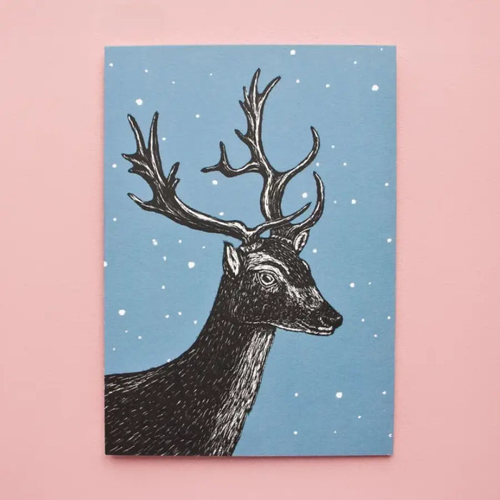 Postkarte | Katja Rub | Motiv: Damhirsch