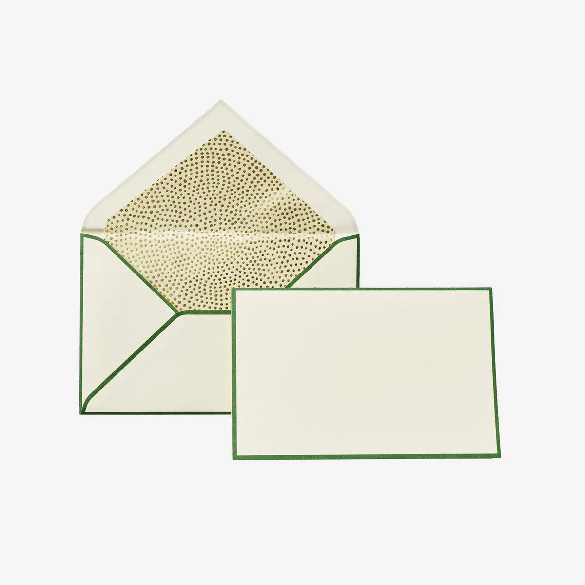 premium-kartenset-creme-gruen-punkte-13-8x9cm-Klappkarte-Umschlaege