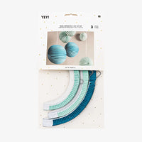 Rico Design / YEY! Let's Party / Lampions / aqua / 3 Stück