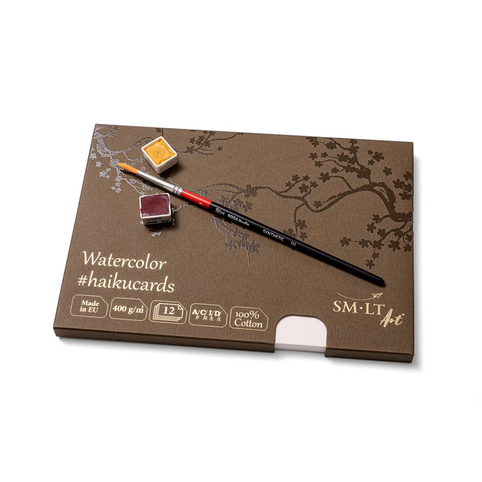 Haikucards / Watercolor / 100% Baumwole / 400 g/m² / 12 Blatt / 14,8x21cm