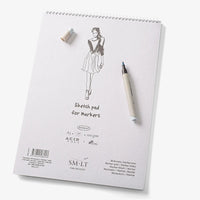 Smltart_authentic_marker_block-A3-100grm-Spiralgebunden-50Blatt-Produktansicht-cover-vorn-mit-Stift