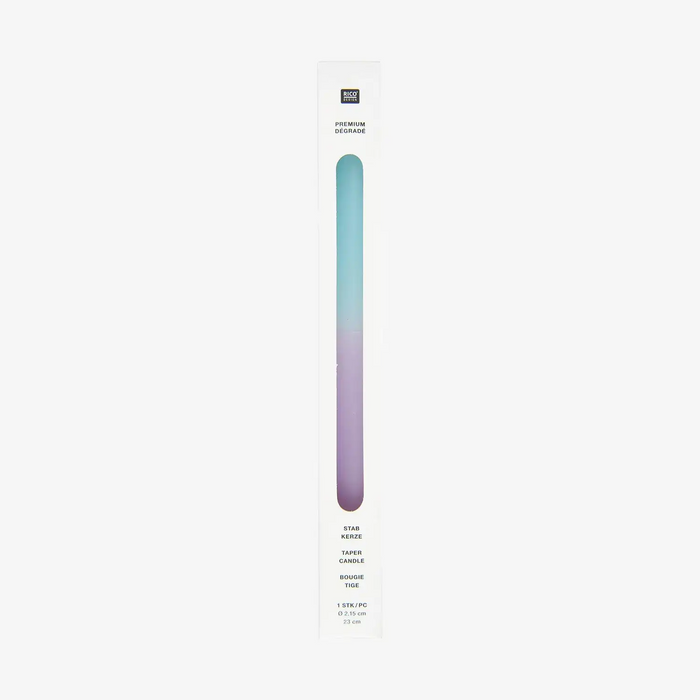 stabkerze-dip-dye-flieder-blau-23cm-kerze-Verpackung