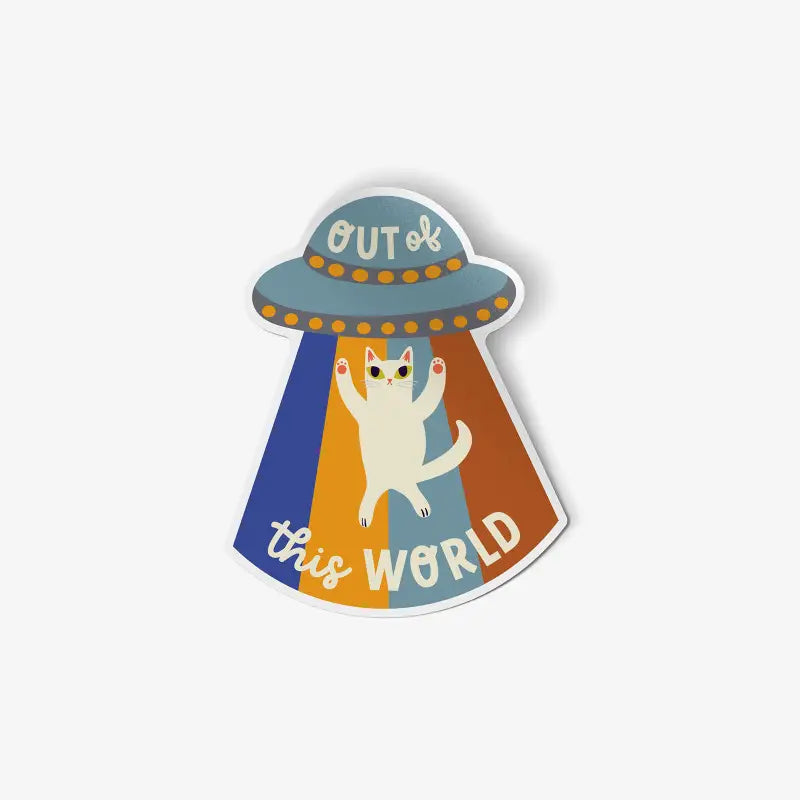 Sticker | Badge Bomb | Allison Cole | Out of This World Cat | 6,98 cm × 8,25 cm