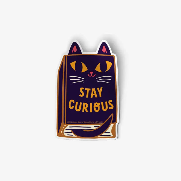 sticker-badge-bomb-allison-cole-stay-curious-cat
