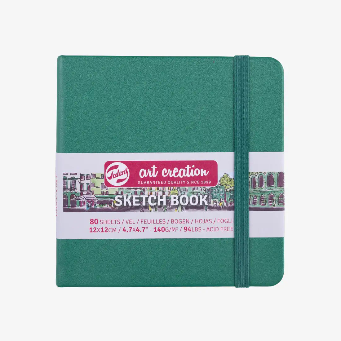 talens-art-creation-sketch-book-forest-green-blanko-h12xb12cm-140g-80blatt-cover-vorn