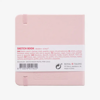 Talens Art Creation | Skizzenbuch | Blanko H12xB12cm | 140g | 80Blatt | Pastellrosa