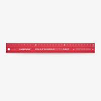 Transotype | Aluminium-Schneidelineal | 30cm oder 60 cm