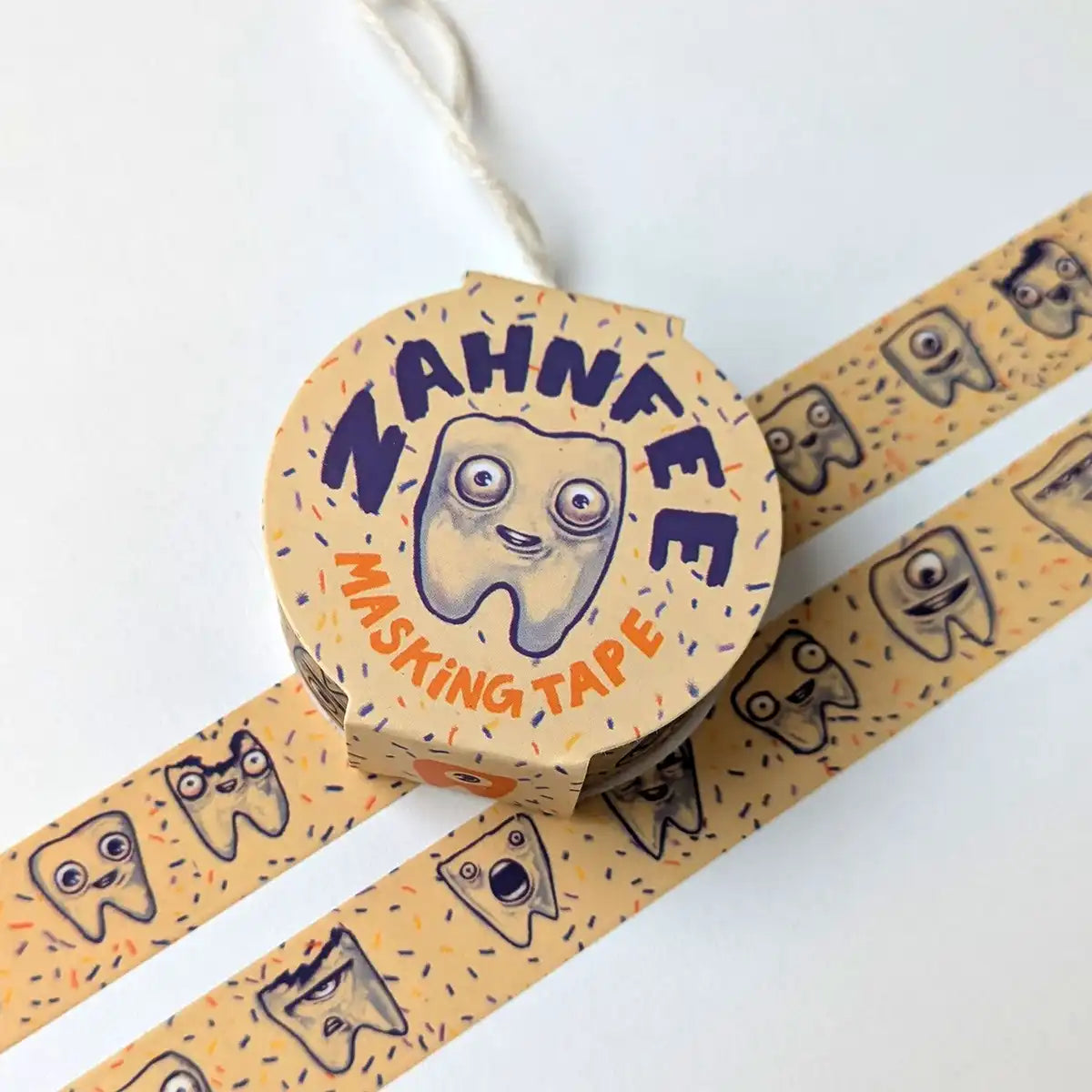 washi-tape-Zahnfee-15mmx7m-Tape-in-Verpackung-und-aufgeklebt