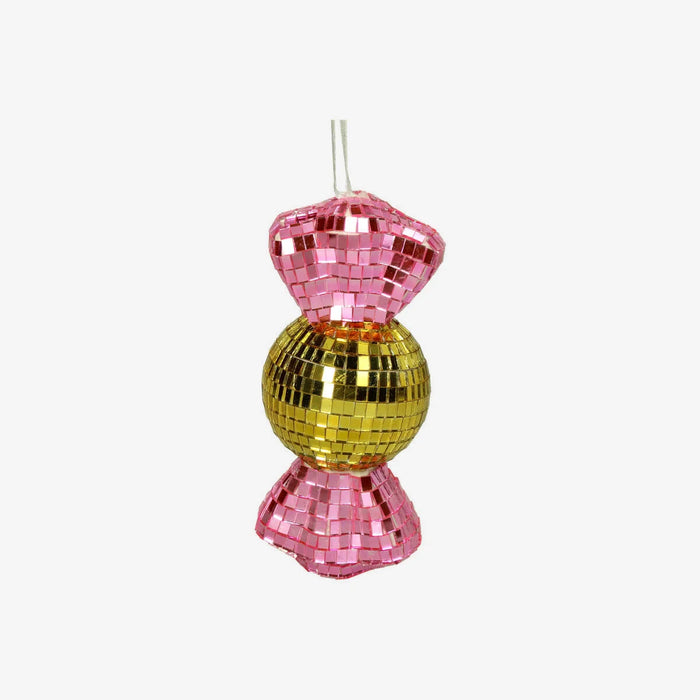 Weihnachtsbaumkugel-Kersten-Disco-Candy-Glas-Multi-16cm-hoch-Produktansicht--vorn