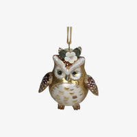 weihnachtsbaumkugel-ornament-glas-eule-owl-gold-9-5cm-Vorderansicht