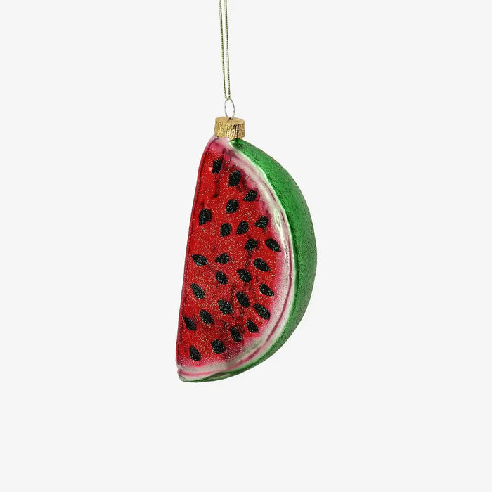 weihnachtsbaumkugel-ornament-glas-melone-rot-13-8cm-Seitenansicht-rechts