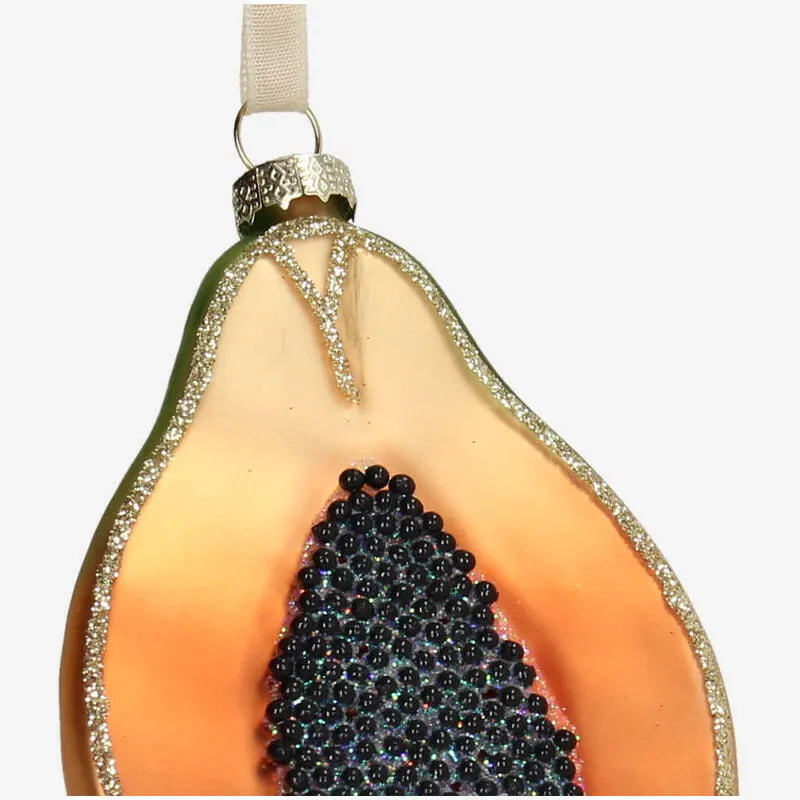 weihnachtsbaumkugel-ornament-glas-papaya-orange-10cm-Detailansicht