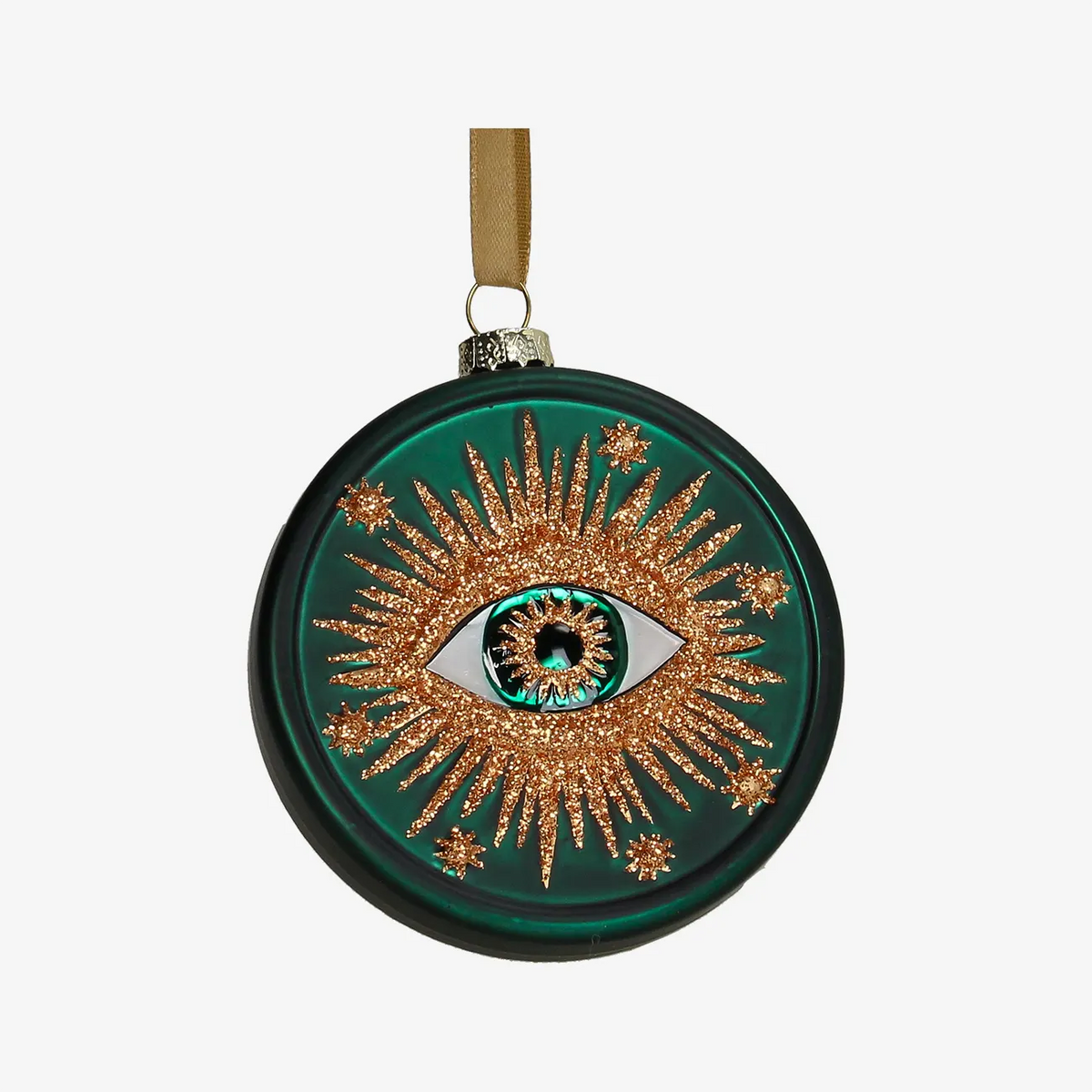 weihnachtsbaumkugel-ornament-glas-scheibe-10cm-Vorderansicht