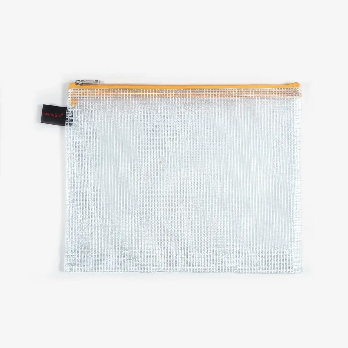 zipper-mesh-bag-pvc-reissverschluss-beutel-format-a5-transparent-mit-gelben-reissverschluss