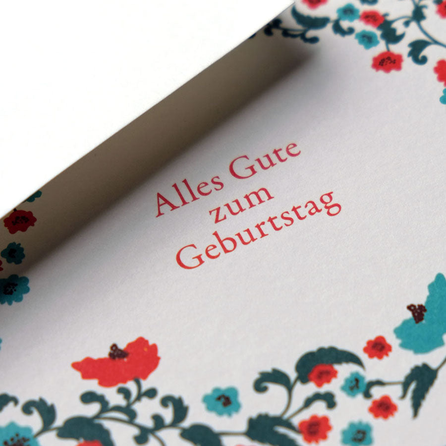Haferkorn & Sauerbrey /  Grußkarten /  Mohnblumen Geburtstagskarte