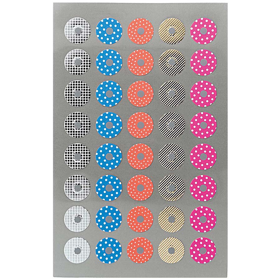 Paper Poetry / Office Sticker / Lochverstärker gold-silber/ 4 Bogen