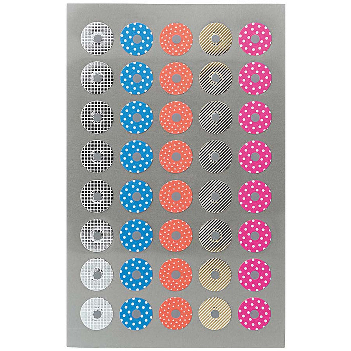 Paper Poetry / Office Sticker / Lochverstärker gold-silber/ 4 Bogen