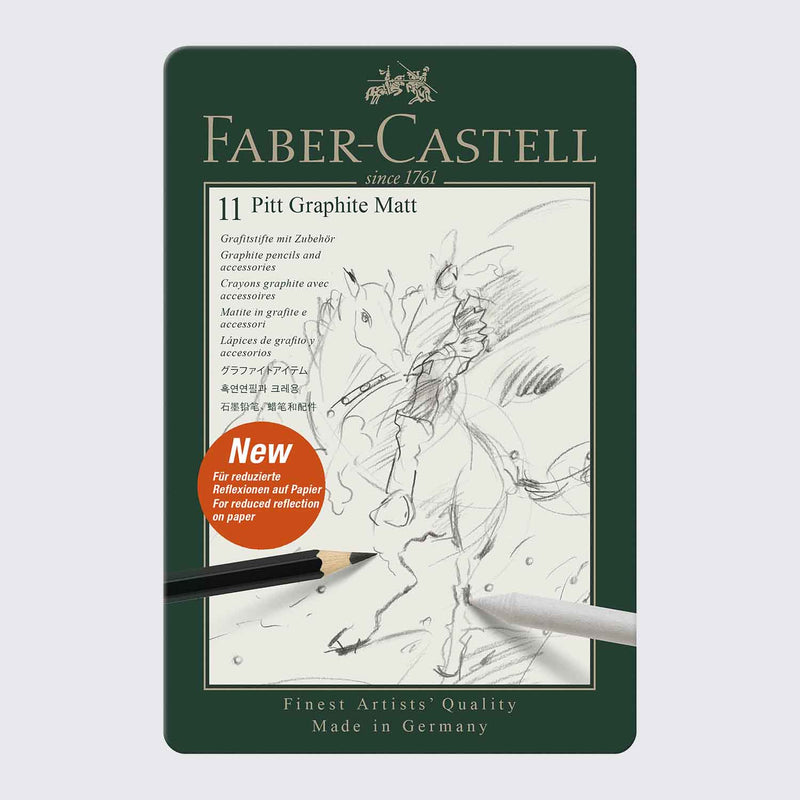 Faber Castell / Pitt Graphite Matt Set / 11er Metalletui