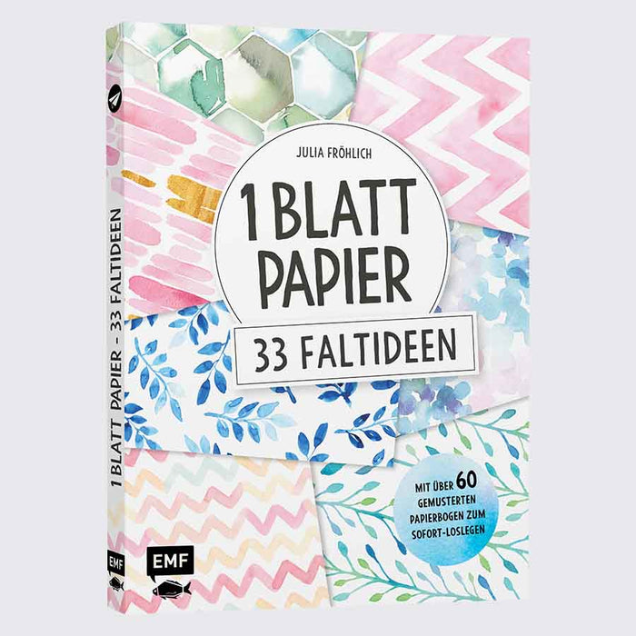 EMF / Origami / 1 Blatt Papier /  33 Faltideen / A4