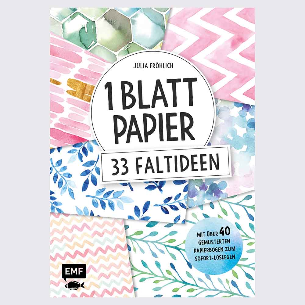 EMF / Origami / 1 Blatt Papier /  33 Faltideen / A4