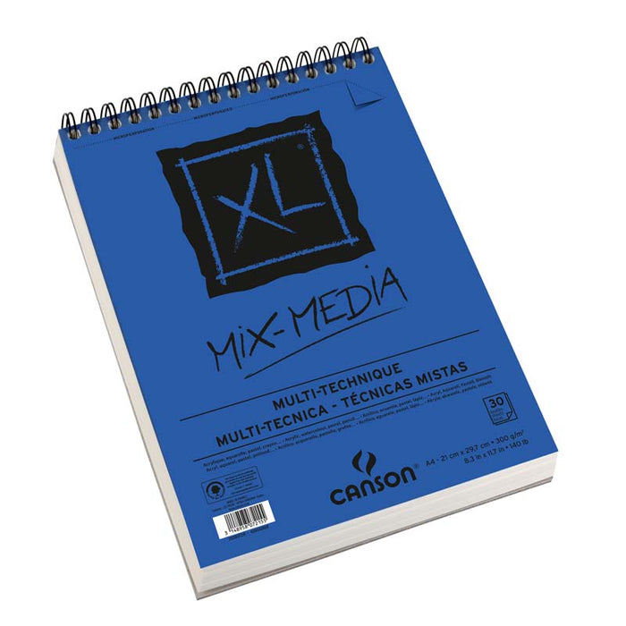 Canson® XL® Mix Media, Spiralblock, 300grm², A5, A4, A3, A2