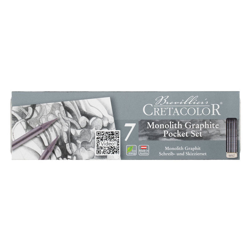 Cretacolor/ Monolith Graphite Pocket Set / 7er Set