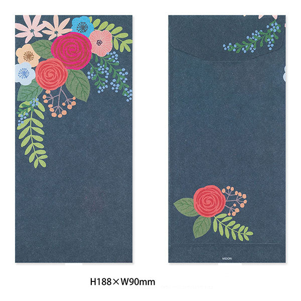 Midori / Envelope / Briefumschläge / Blumenmuster / 12Stück