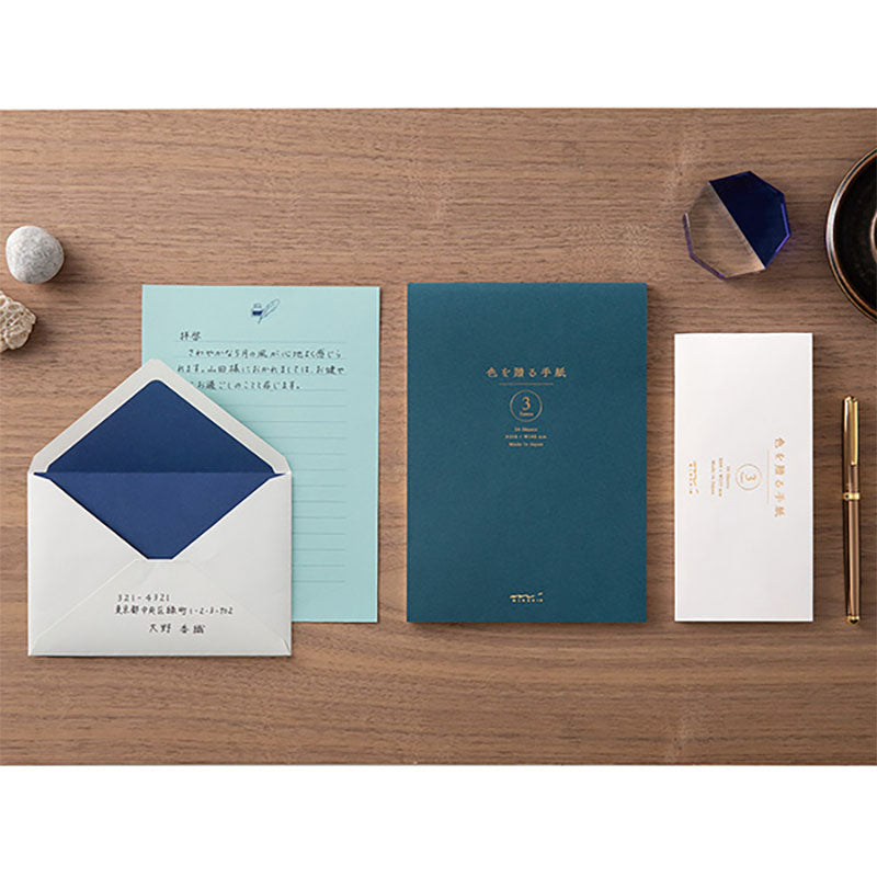 Midori / Letter to Give Color / Letterpaper / A5 / Blue