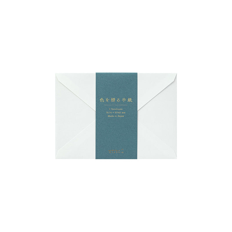 Midori / Letter to Give Color/ Briefumschläge / Letter Envelope / 8 Stk / Blue
