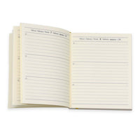 3 Jahresplaner , vergleichendes Tagebuch,  Lackpapier Innenansicht Kalender