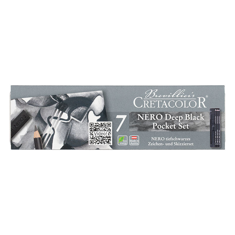 Cretacolor/ Nero Deep Black Pocket / 7er Set