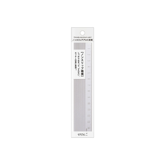 Midori / Aluminiumlineal / 15cm / non slip / Aluminium farbend / magnetisch