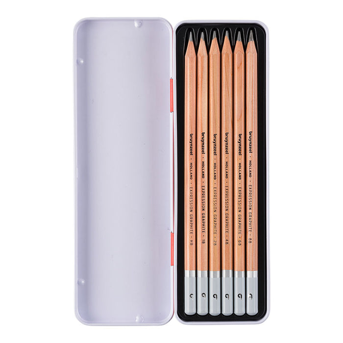 Graphit Pencils / Metalletui mit Set6