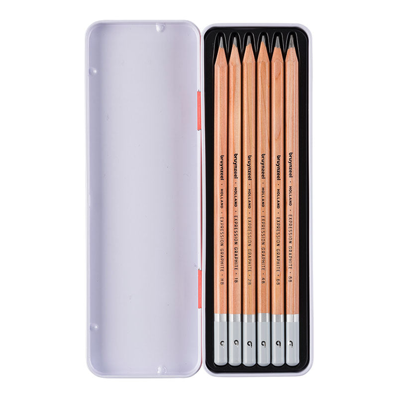 Graphit Pencils / Metalletui mit Set6