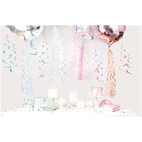 Rico Design / YEY! Let's Party / Spiralluftschlangen /  Pink / 6 Stück / 50 cm