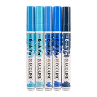 Ecoline / Brushpen Set 5 / Blue