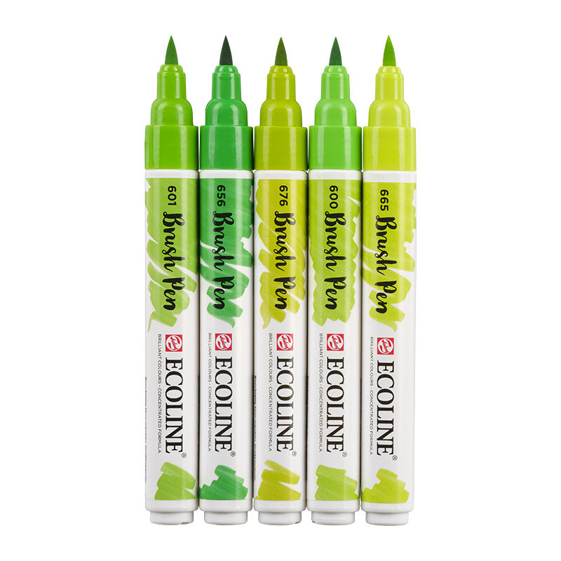 Ecoline / Brushpen Set 5 / Green