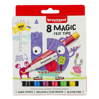 Bruynzeel, Set mit 8 Magic-Fasermalern für Kinder, Produktansicht