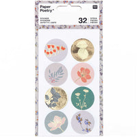 Paper Poetry / Sticker Pflanzen klein / 4 Blatt