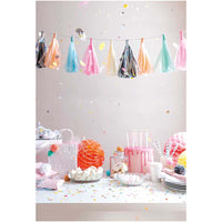 Rico Design / YEY! Let's Party / Quasten-Girlande / 2m / 12 Quasten / pastell