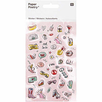 Paper Poetry / Epoxy Sticker / cool Icons