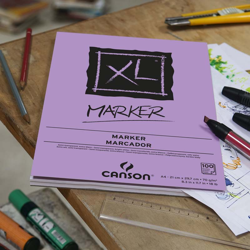XL / Canson / Marker / Layoutpapier / hochweiß / 70 g/m² / 100 Blatt