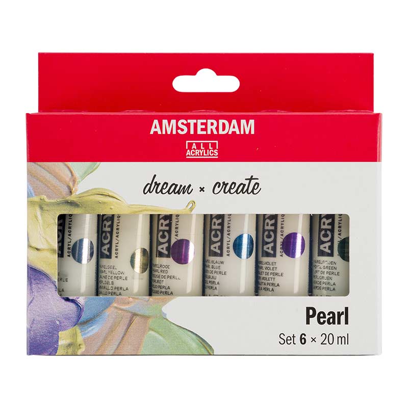 Amsterdam / Pearl Set / 6x20 ml / Acrylfarbe