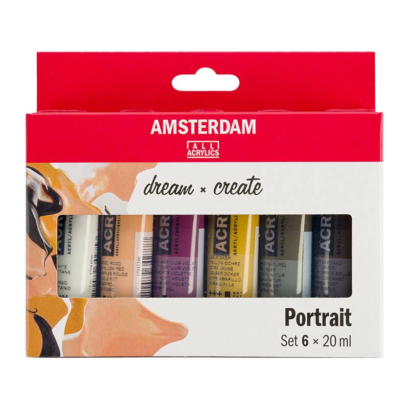 Amsterdam / Portrait Set / 6x20ml / Acrylfarbe