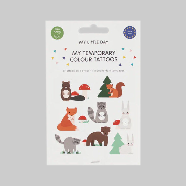 My Little Day / Mini Forest Animals Tattoo