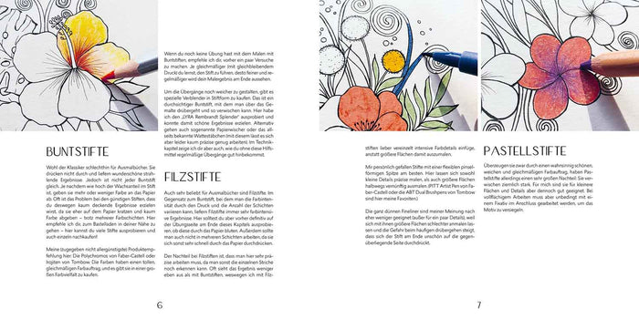 EMF / Anastasia Saelinger / Blütentraum – Florale Motive ausmalen  / 25 x 25 cm / Softcover