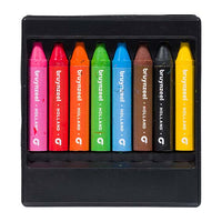 Bruynzeel, Wax Crayons, Farbstifte, 8 Stück, geöffnet